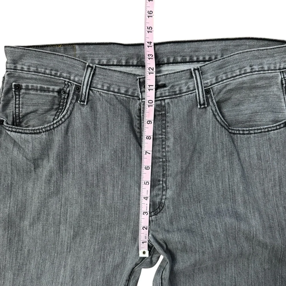 Levi's 501 Button‎ Fly Straight Leg Classic Jeans Faded Black Gray 36 x 34